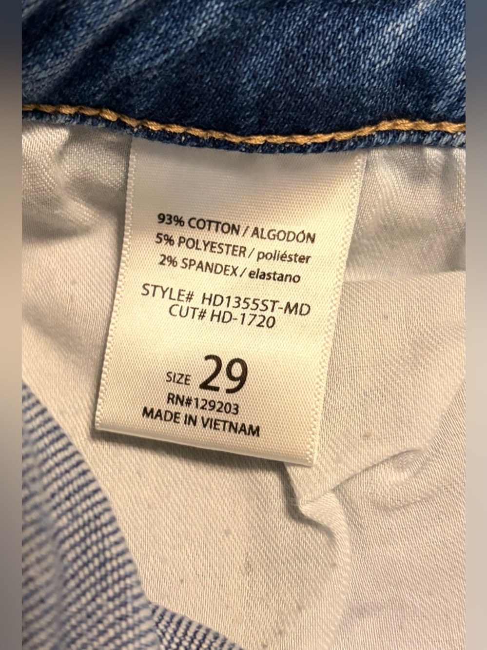 Hidden jeans straight leg crop with raw hem - Picture 5 of 5